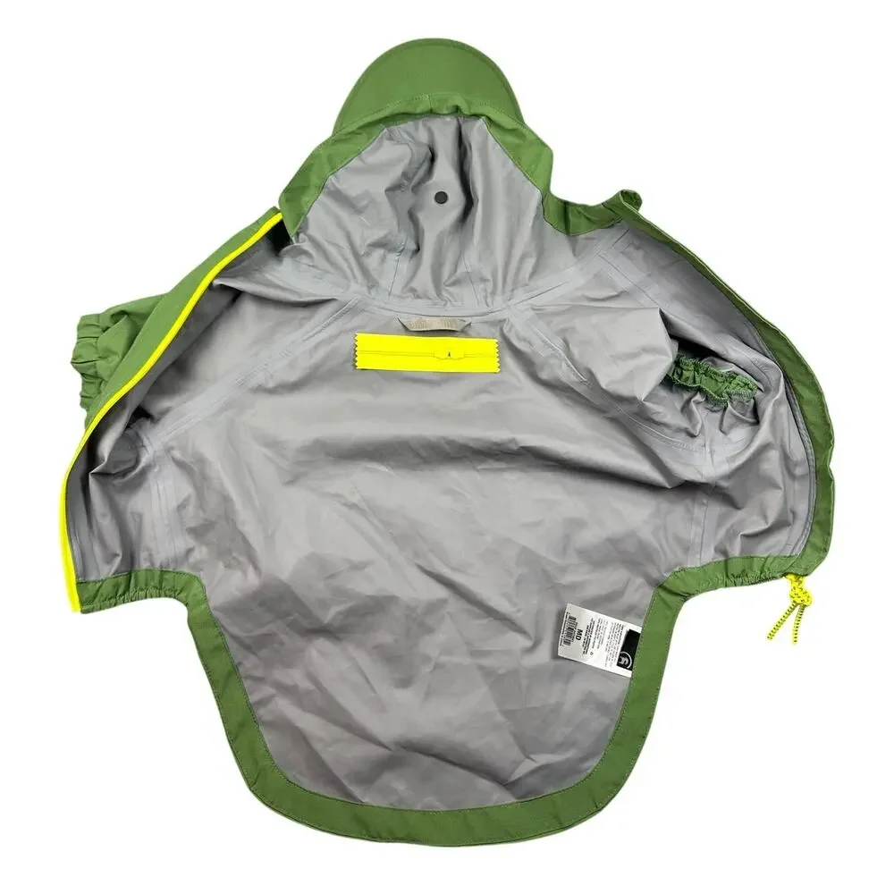 Backcountry x Petco Dog Rain Jacket Green Waterproof Hooded Medium